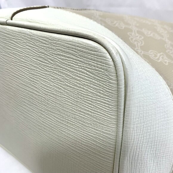 TOUS Shoulder Bucket Bag Women Leather Large Sand Stone Canvas Shopper Tote main image 11